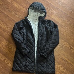 Columbia Women's Black Hooded Puffer Coat